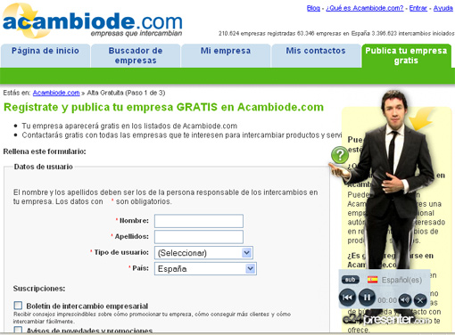 Asistente On-line en Acambiode.com